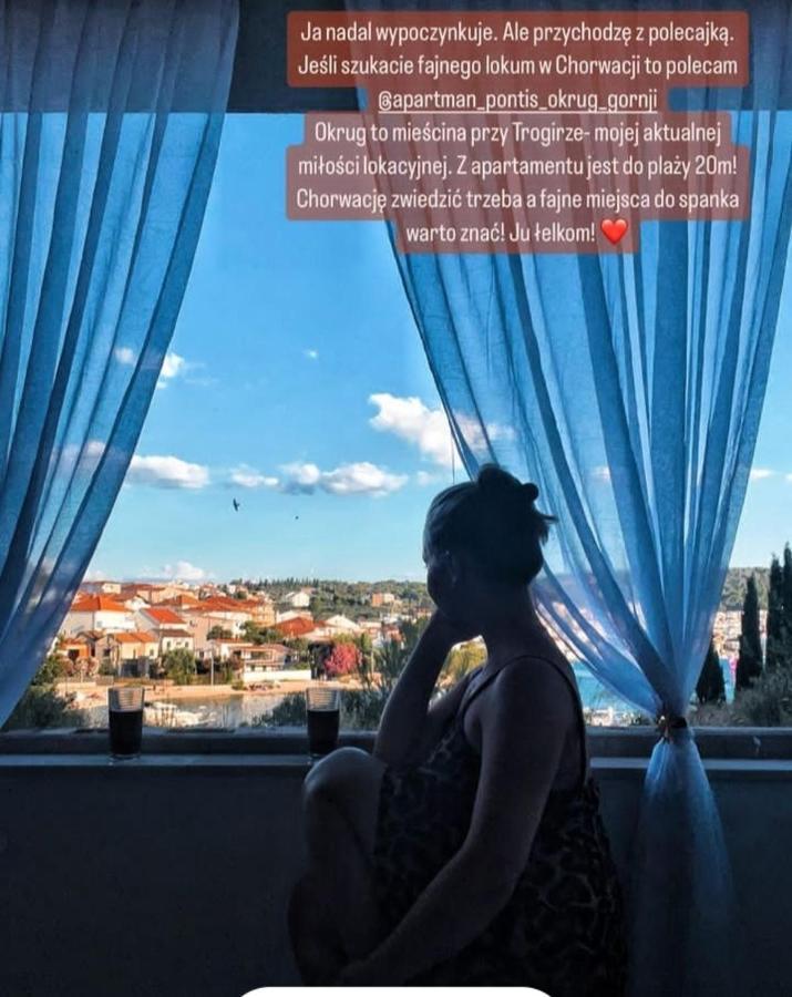 Apartman Pontis Okrug Gornji Trogir Eksteriør billede